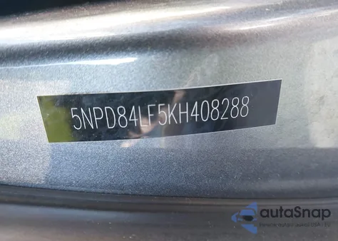 2019 Hyundai Elantra Sel z USA, uszkodzony, nr VIN 5NPD84LF5KH408288